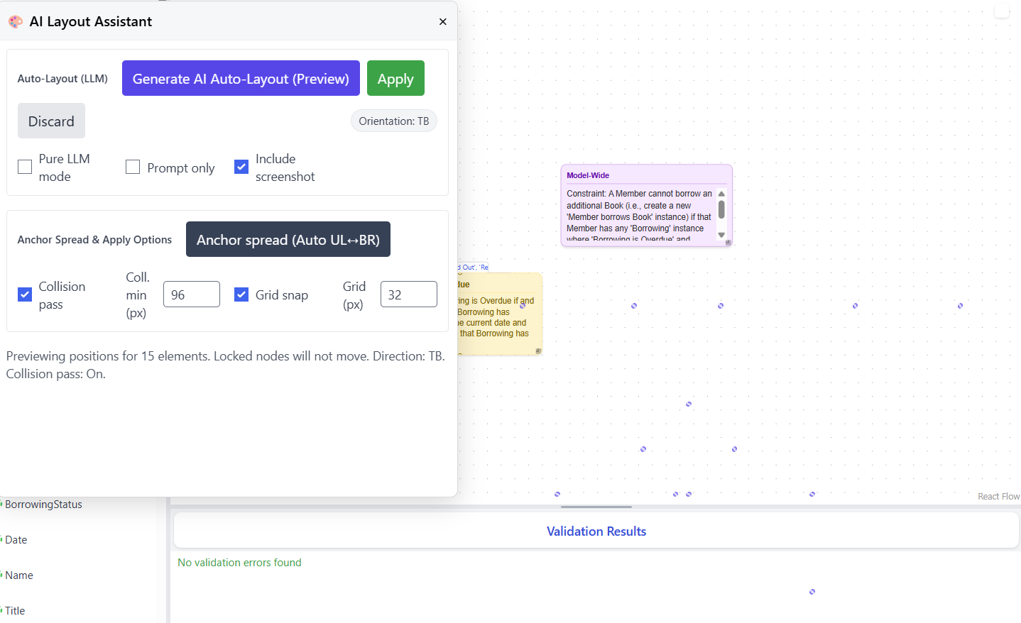 AI Layout Preview with Position Dots